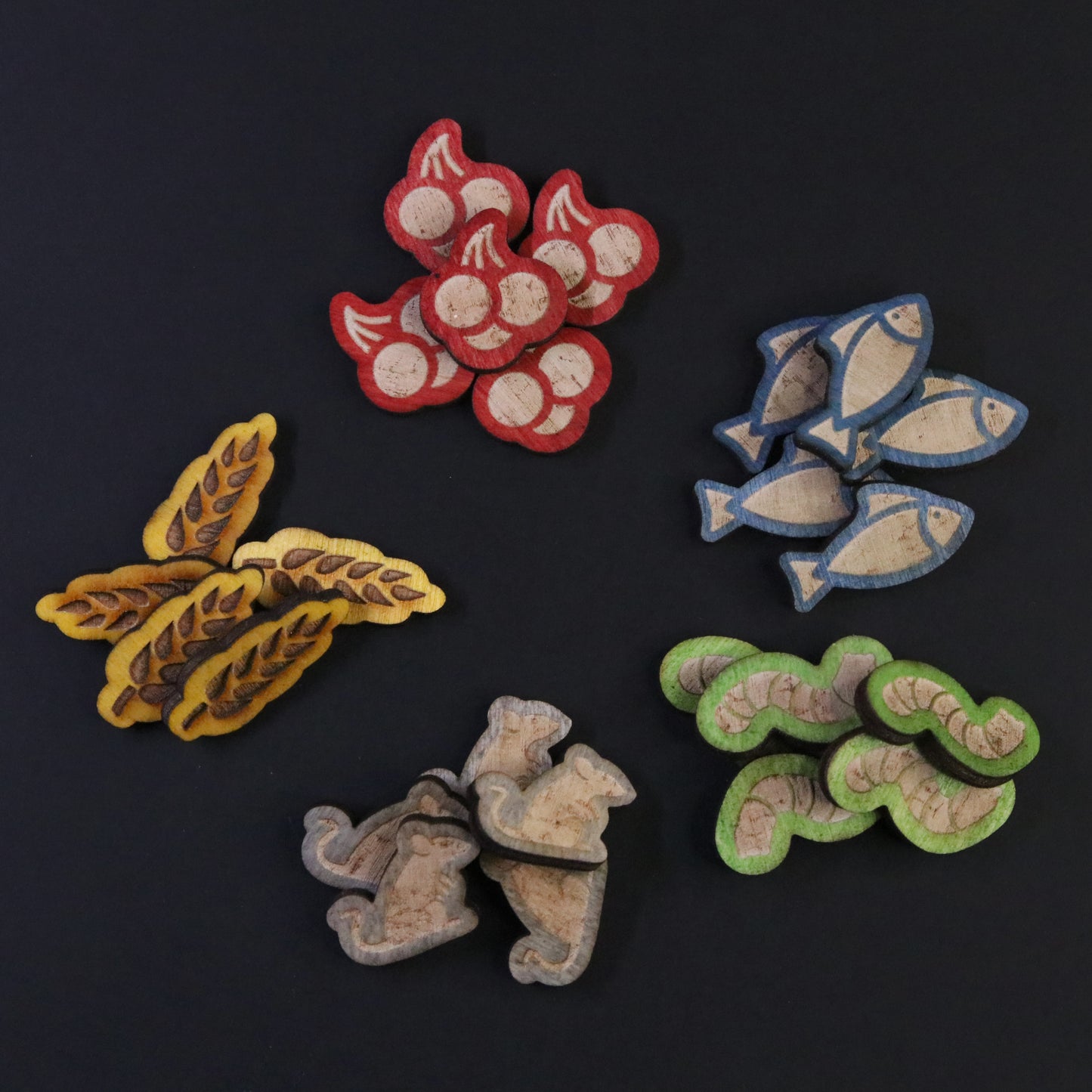 Wingspan Food Tokens (Wooden)