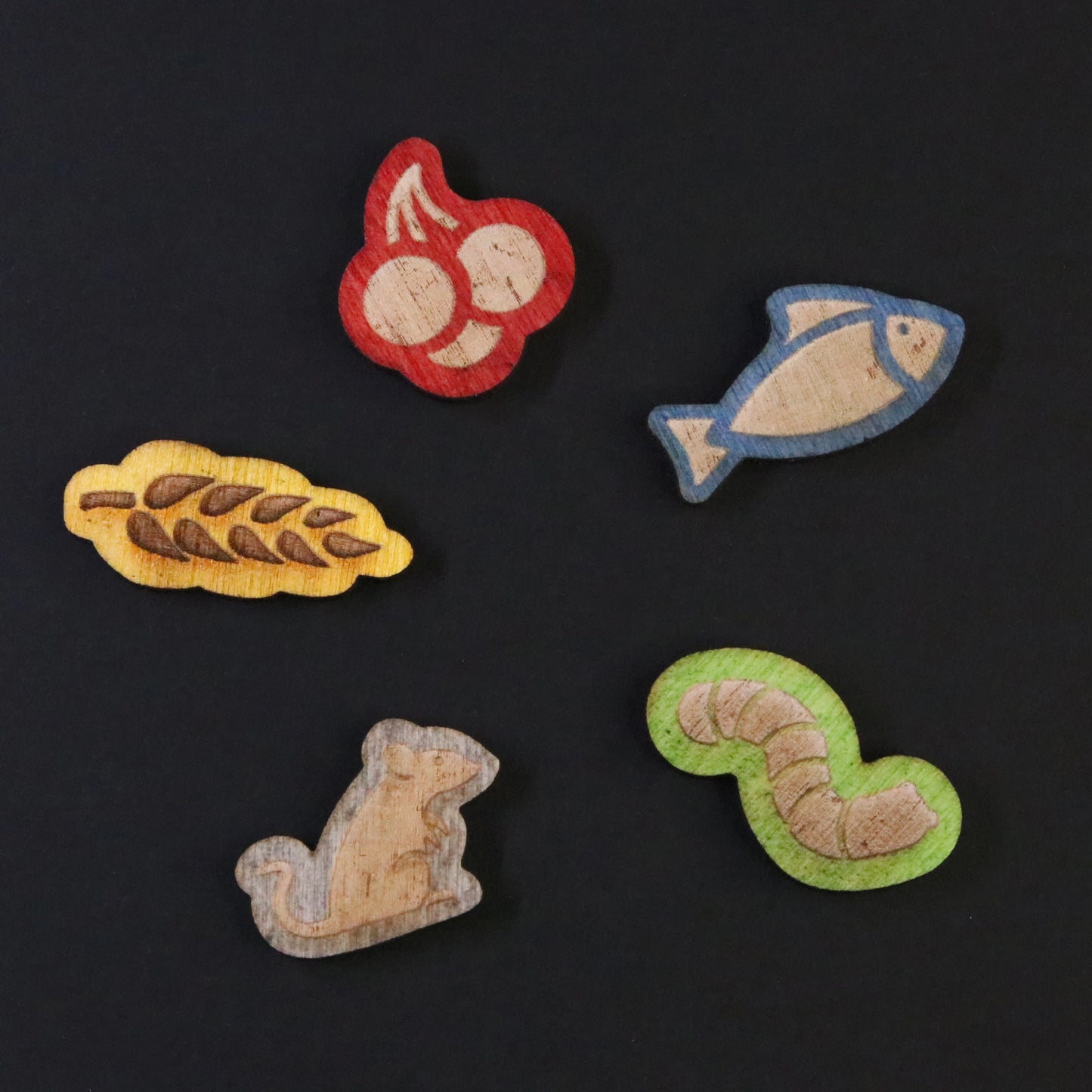 Wingspan Food Tokens (Wooden)