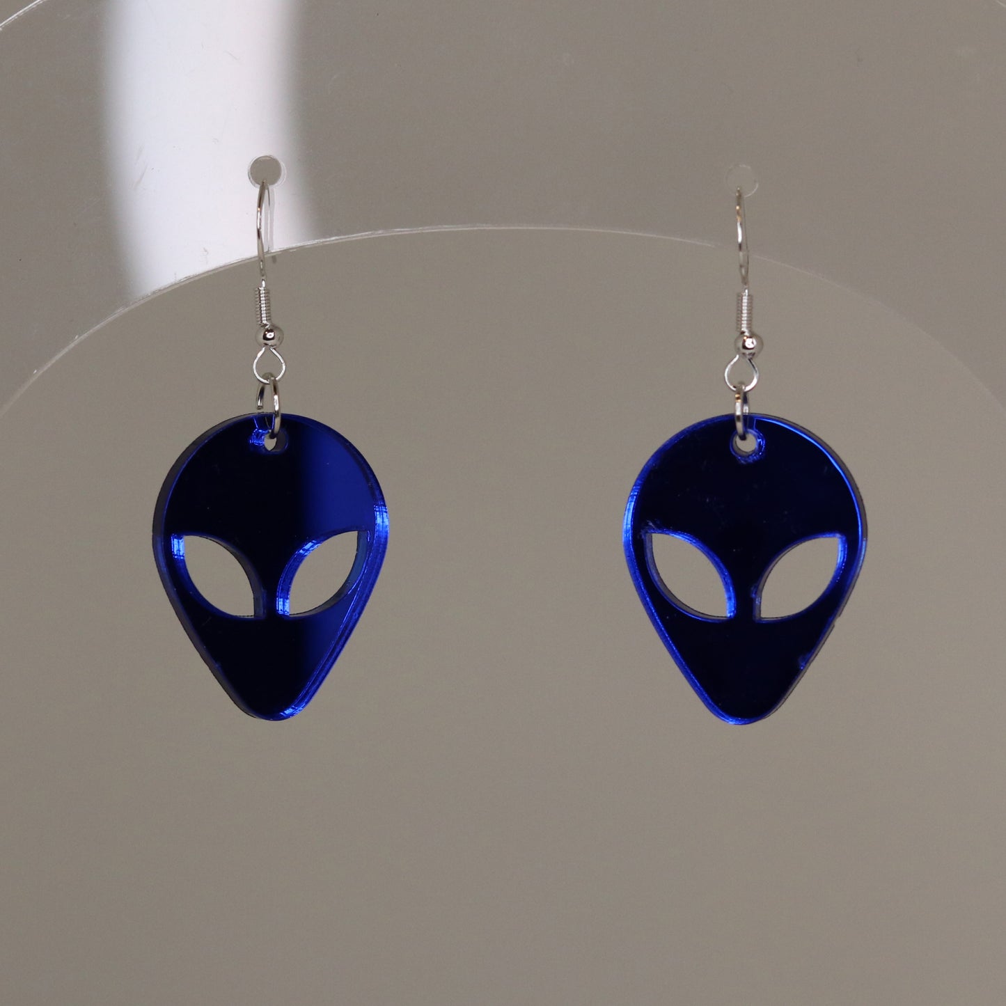 Alien Earrings - Mirrored Acrylic