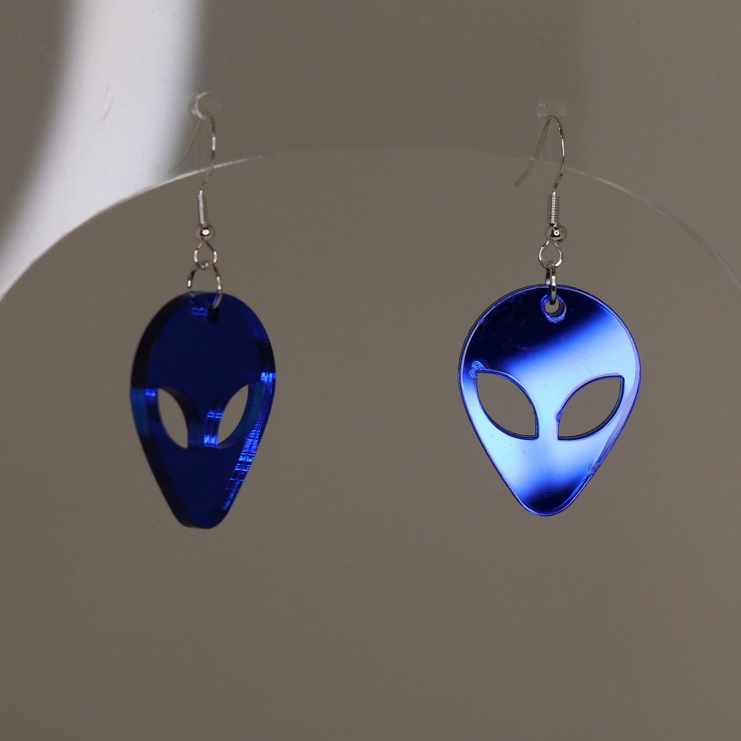 Alien Earrings - Mirrored Acrylic