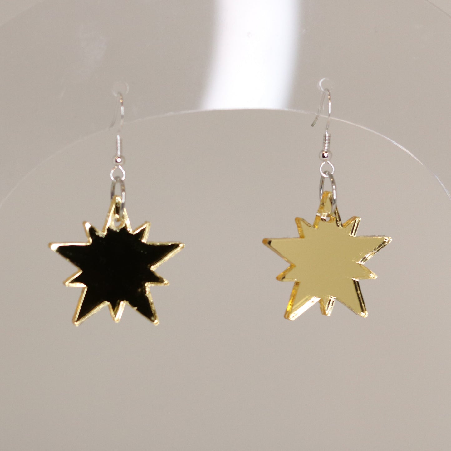 Star Earrings - Mirrored Acrylic