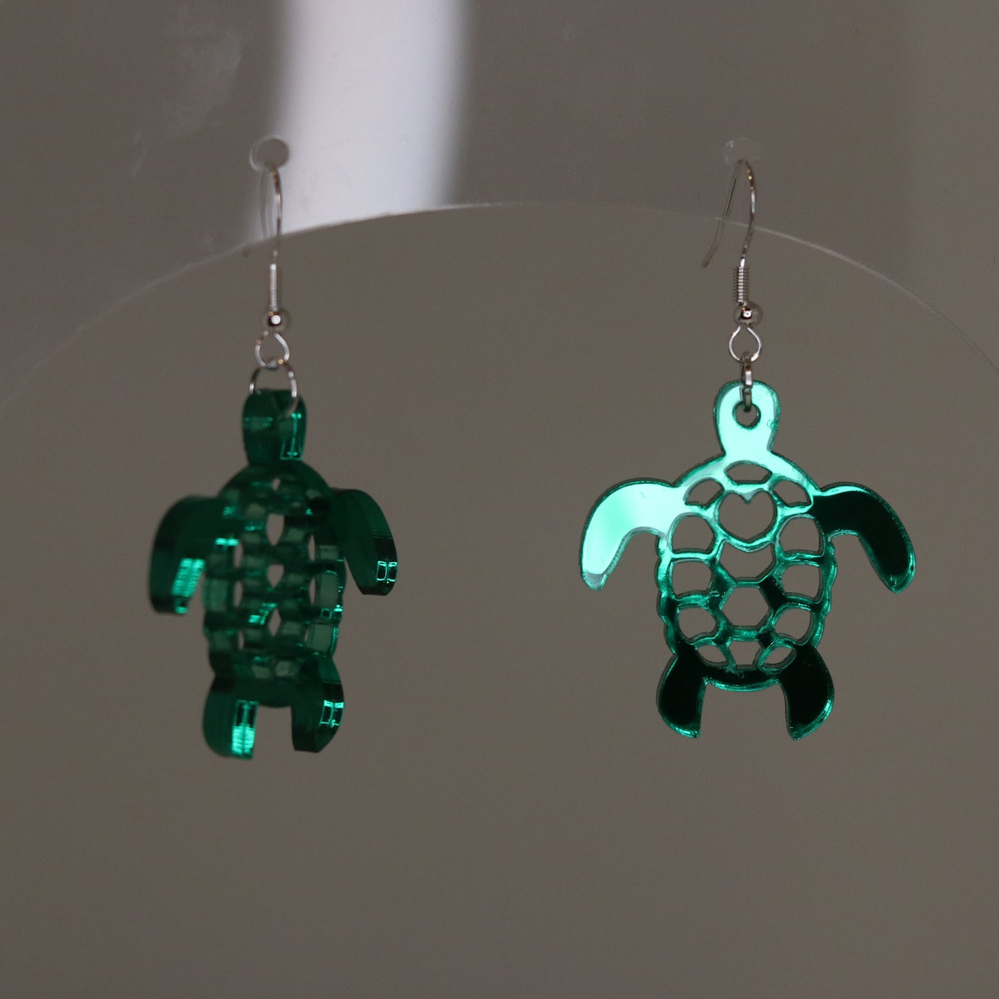 Turtle Earrings - Mirrored