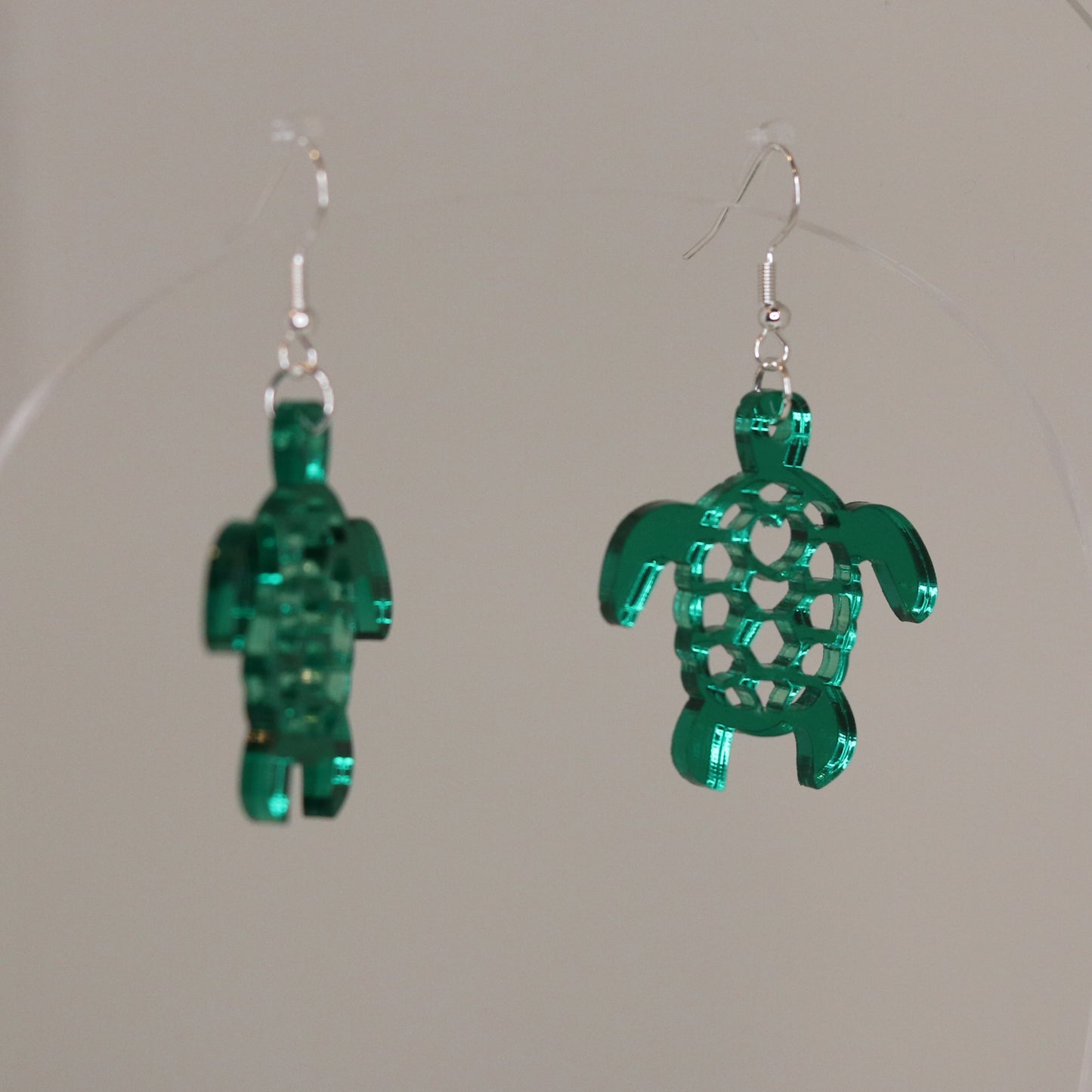 Turtle Earrings - Mirrored